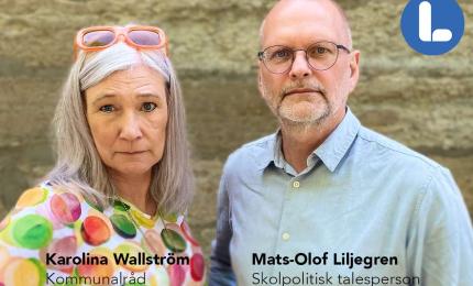 Kommunalråd Karolina Wallström och Mats-Olof Liljegren