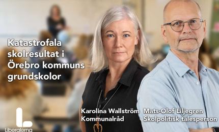 Kommunalråd Karolina Wallström och Mats-Olof Liljegren