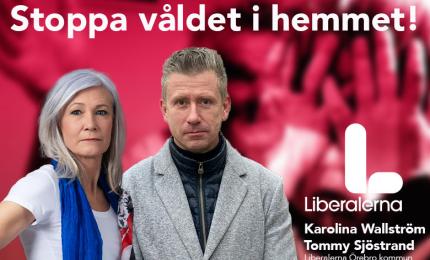 Karolina Wallström (L) Kommunalråd och Tommy Sjöstrand
