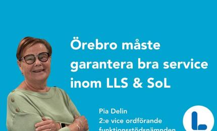 Pia Delin Delin Liberalerna Örebro kommun 2:e vice ordförande Funktionsstödsnämnden