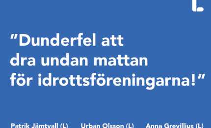 Dunderfel att dra undan mattan för idrottsföreningarna!