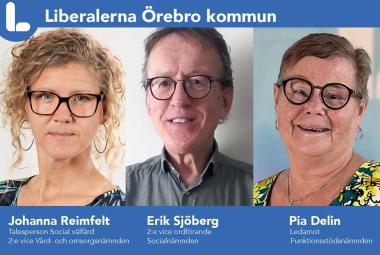 Johanna Reimfelt, Erik Sjöberg och Pia Delin