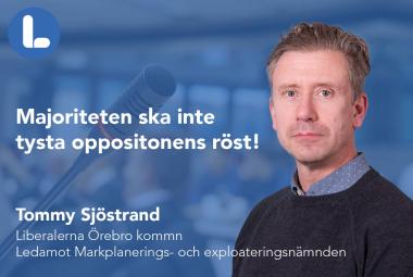 Tommy Sjöstrand, Liberalerna Örebro kommun Ledamot Markplanerings- och exploateringsnämnden