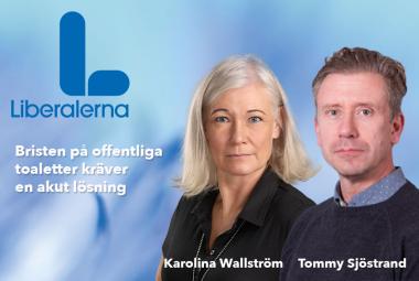 Kommunalråd Karolina Wallström och Tommy Sjöstrand