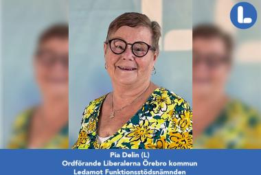 Pia Delin, Liberalerna Örebro kommun Ordförande Liberalerna Örebro kommun Ledamot Funktionsstödsnämnden