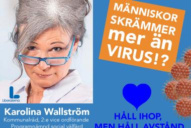 Karolina Wallström (L) Kommunalråd och Mats-Olof Liljegren