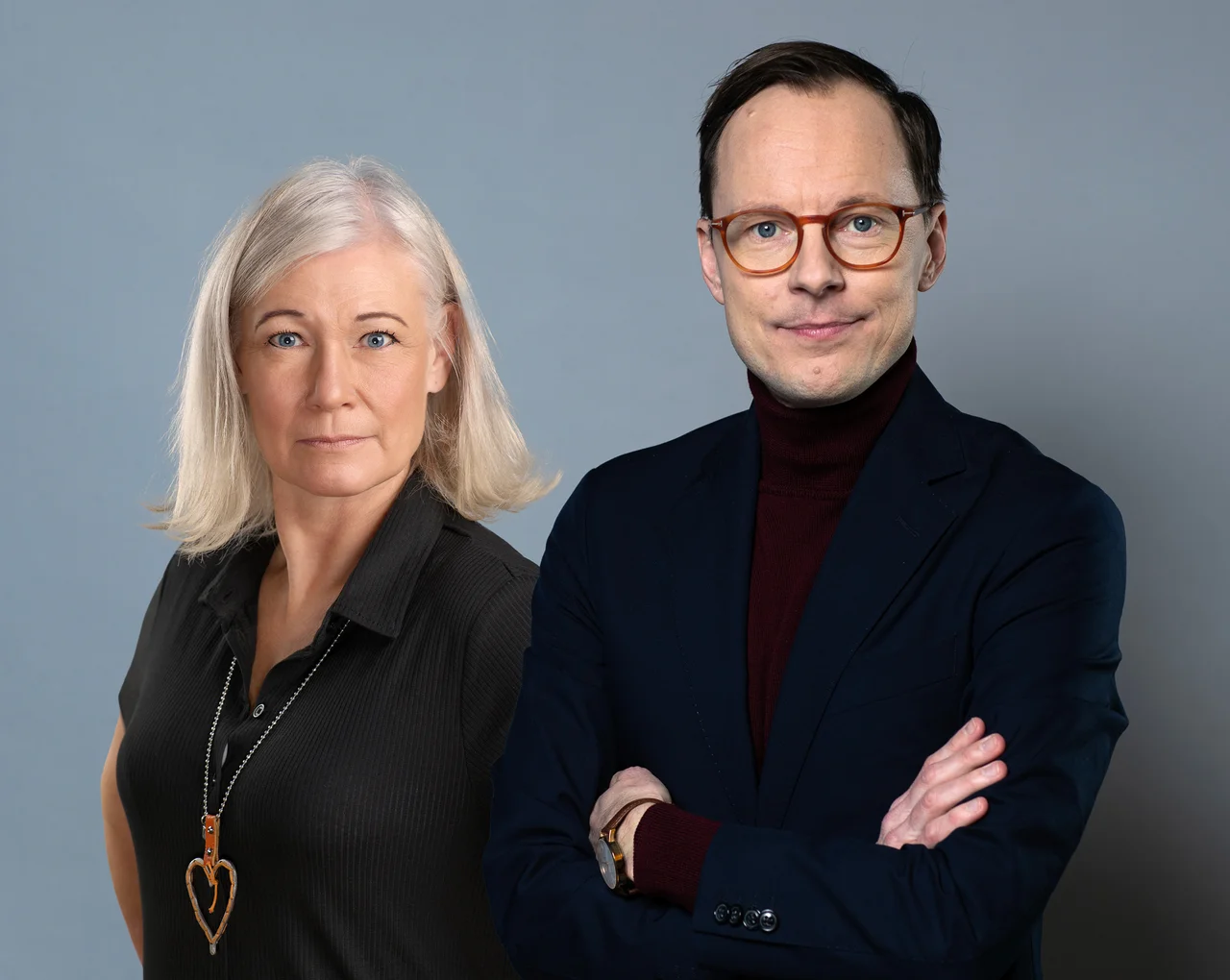 Kommunalråd Karolina Wallström (L) och Mats Persson,  arbetsmarknads- och integrationsminister (L)