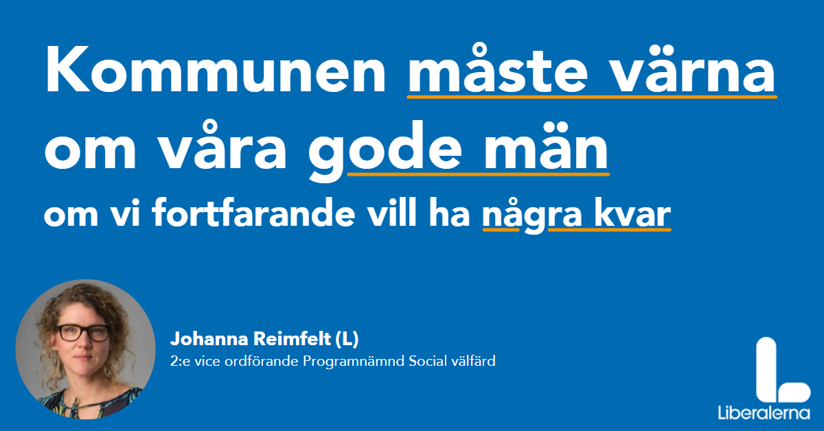 Johanna Reimfelt, Liberalerna Örebro kommun 2:e vice ordförande Programnämnd Social välfärd