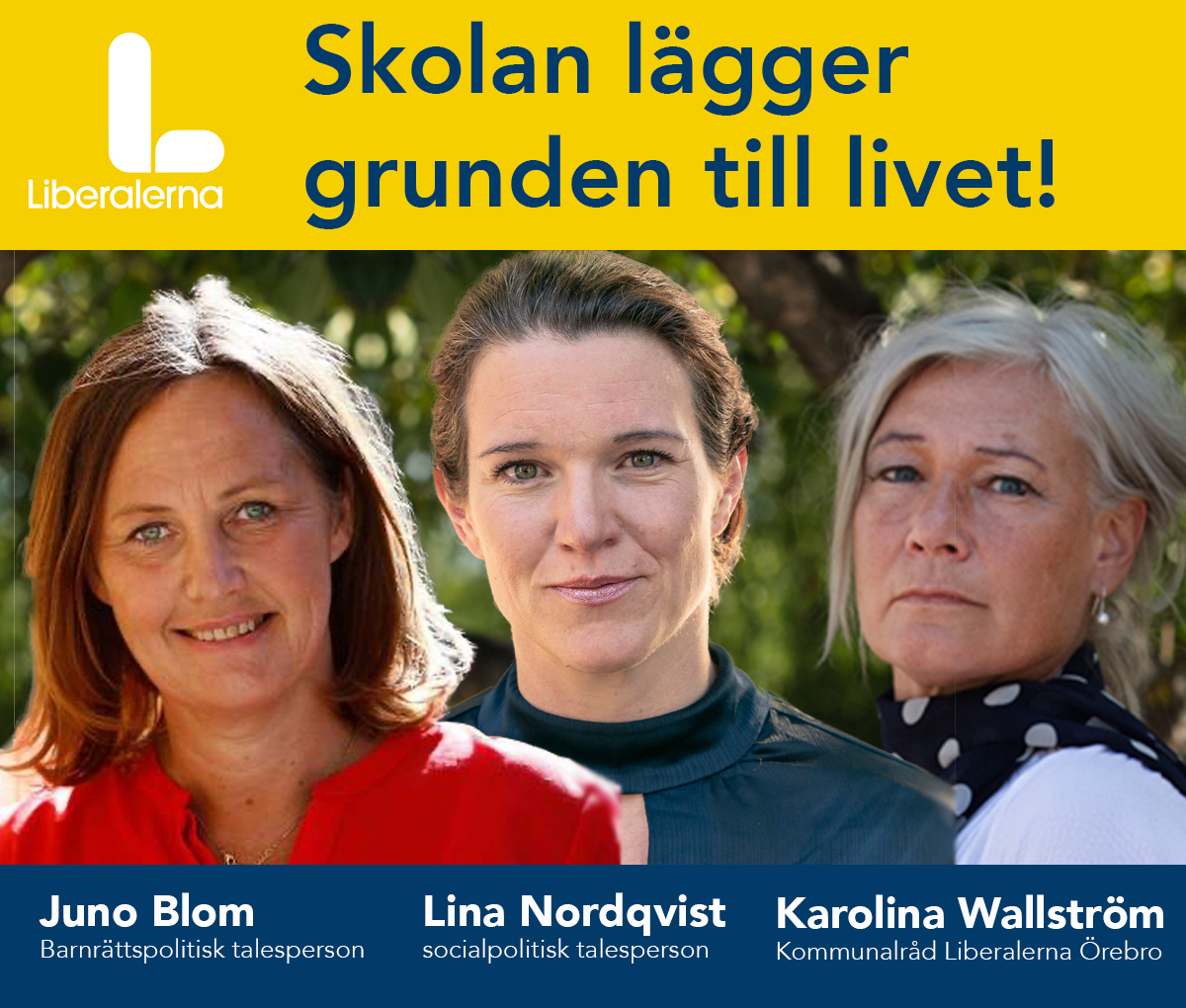 Juno Blom, Lina Nordqvist, Karolina Wallström