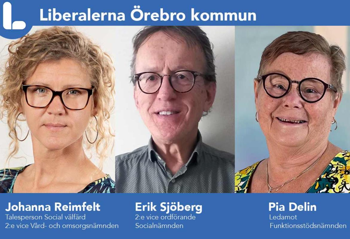 Johanna Reimfelt, Erik Sjöberg och Pia Delin