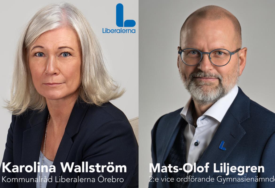 Kommunalråd Karolina Wallström och Mats-Olof Liljegren