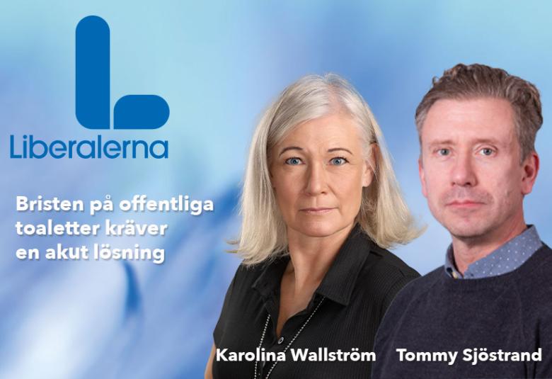Kommunalråd Karolina Wallström och Tommy Sjöstrand