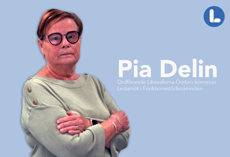 Pia Delin, Liberalerna Örebro kommun Ordförande Liberalerna Örebro kommun Ledamot Funktionsstödsnämnden