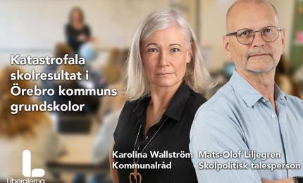 Kommunalråd Karolina Wallström och Mats-Olof Liljegren