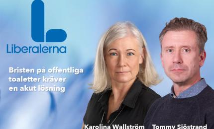Kommunalråd Karolina Wallström och Tommy Sjöstrand
