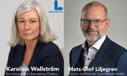 Kommunalråd Karolina Wallström och Mats-Olof Liljegren