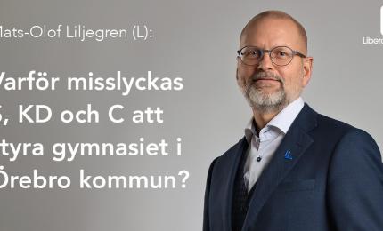 Mats-Olof Liljegren, Liberalerna Örebro kommun 2:e vice ordförande Gymnasienämnden