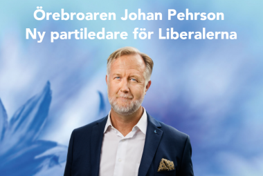 Johan Pehrson, ny partiledare för Liberalerna