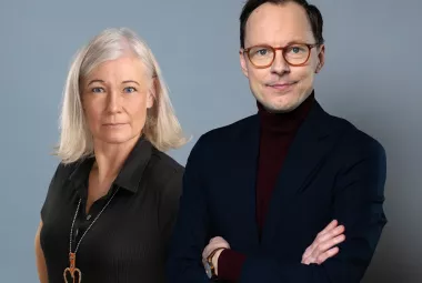 Kommunalråd Karolina Wallström (L) och Mats Persson,  arbetsmarknads- och integrationsminister (L)