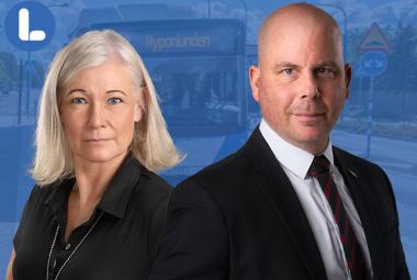 Karolina Wallström (L) Kommunalråd och Patrik Jämtvall