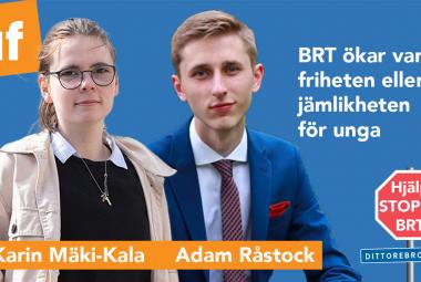 Karin Mäki-Kala och Adam Råstock