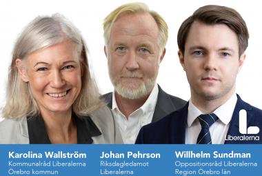 Kommunalråd Karolina Wallström, Riksdagsledamot Johan Pehrson, Oppositionsråd Willhelm Sundman