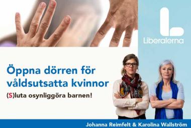 Öppna dörren för våldsutsatta kvinnor.